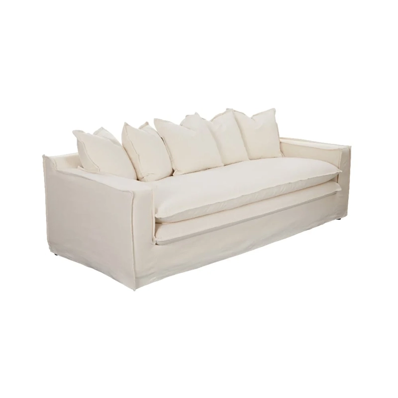SOFÁ DOBLE COJÍN MAISON LINETT LILLE 3 CUERPOS IVORY - 4