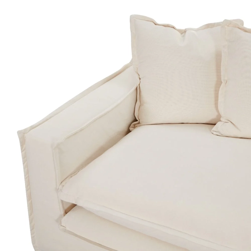 SOFÁ DOBLE COJÍN MAISON LINETT LILLE 3 CUERPOS IVORY - 8