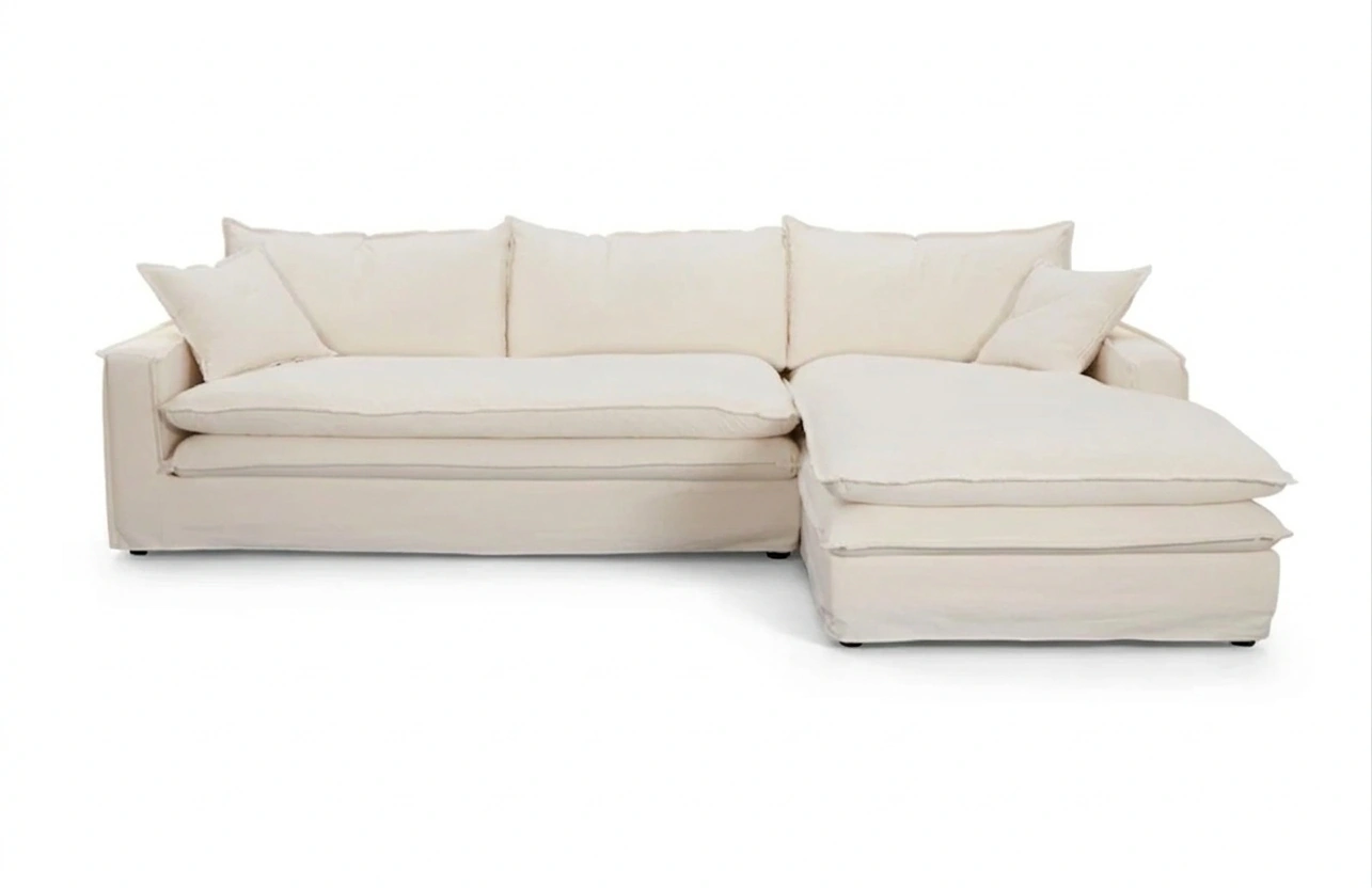 SECCIONAL DERECHO MAISON LINETT LILLE 5 CUERPOS IVORY - 2