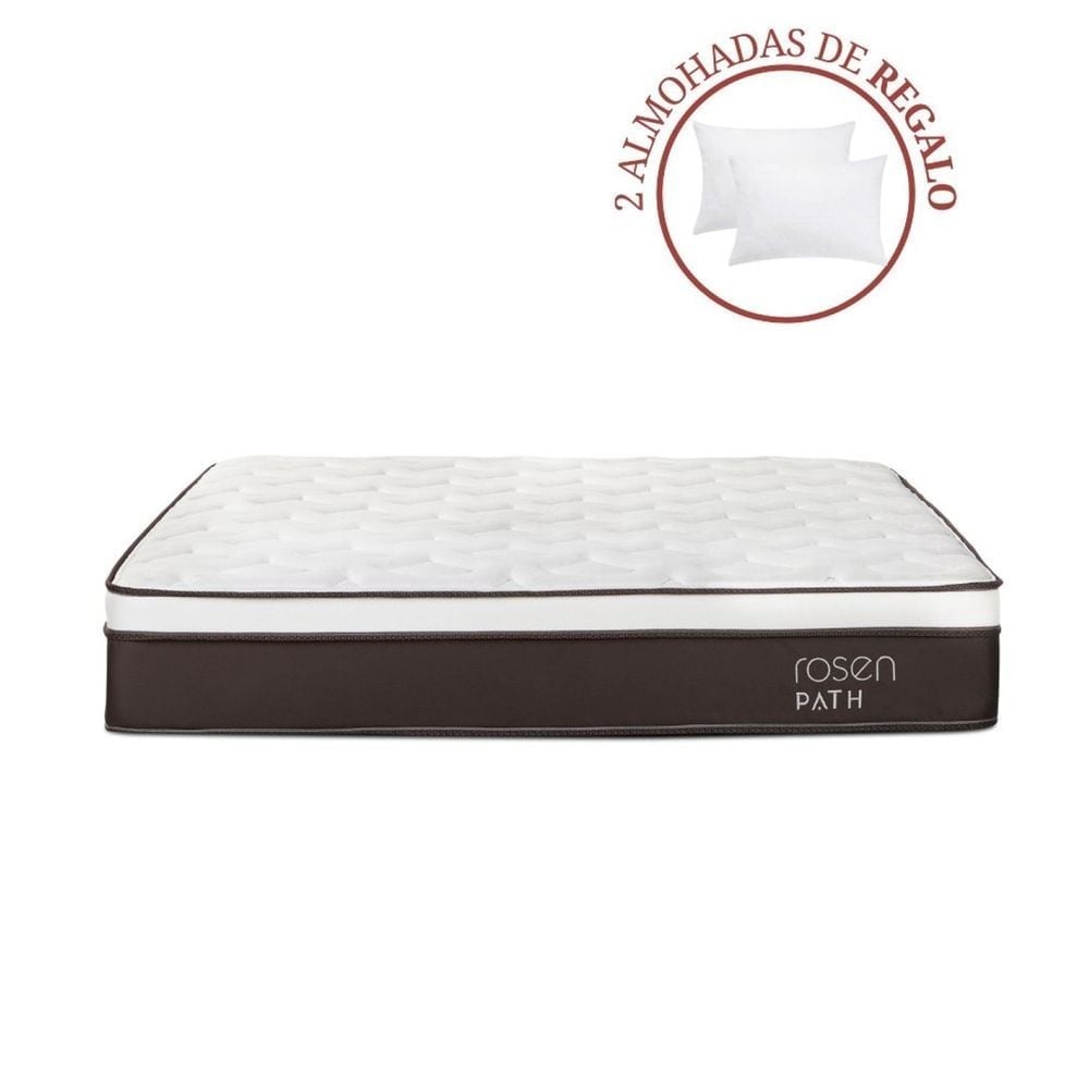 COLCHÓN ROSEN PATH KING CAFÉ + 2 ALMOHADAS - 1