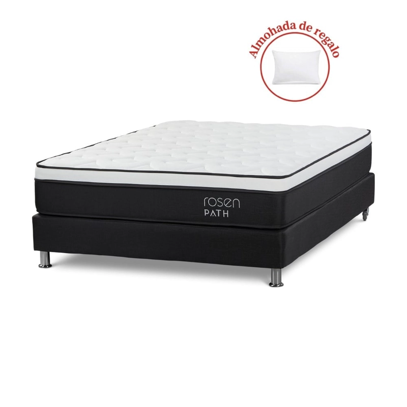 CAMA AMERICANA ROSEN PATH GRAFITO 2 PLAZAS + 2 ALMOHADAS - 1