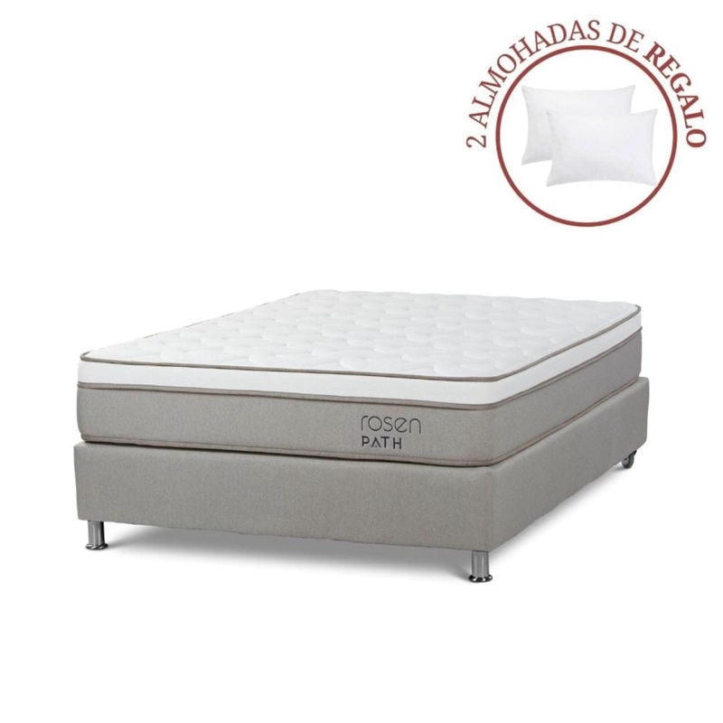 CAMA AMERICANA ROSEN PATH NIEBLA 2 PLAZAS  + 2 ALMOHADAS - 1