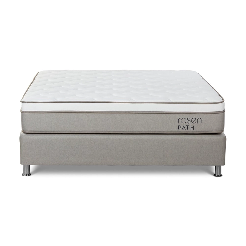 CAMA AMERICANA ROSEN PATH NIEBLA QUEEN + 2 ALMOHADAS - 2