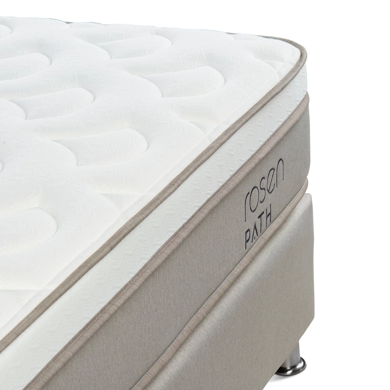 CAMA AMERICANA ROSEN PATH NIEBLA QUEEN + 2 ALMOHADAS - 5