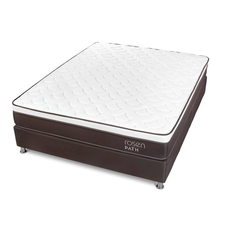 CAMA AMERICANA ROSEN PATH CAFÉ QUEEN + 2 ALMOHADAS - 4