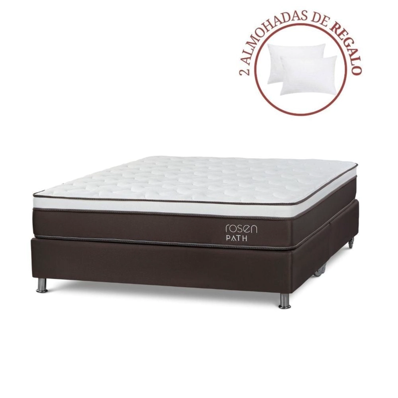 CAMA AMERICANA ROSEN PATH CAFÉ KING + 2 ALMOHADAS - 1