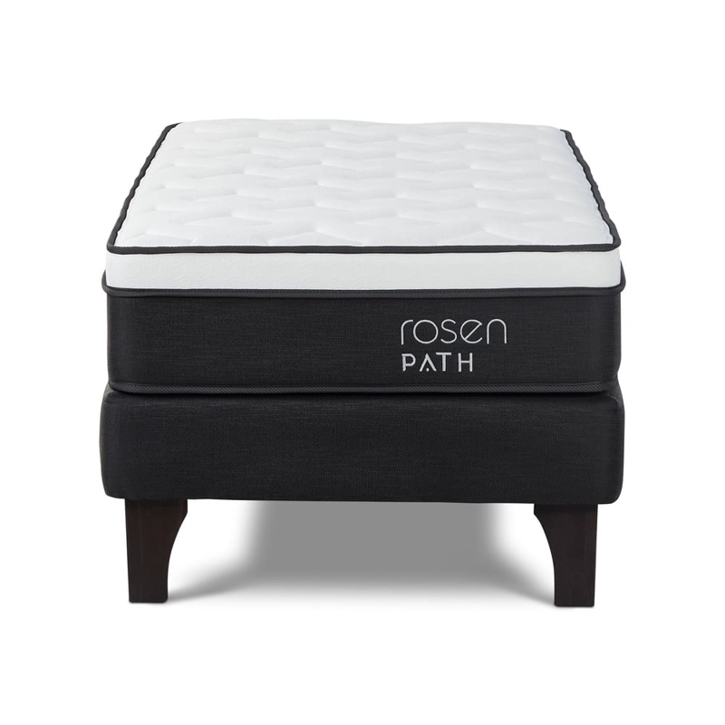 CAMA EUROPEA ROSEN PATH GRAFITO 1 PLAZA + 1 ALMOHADA - 2
