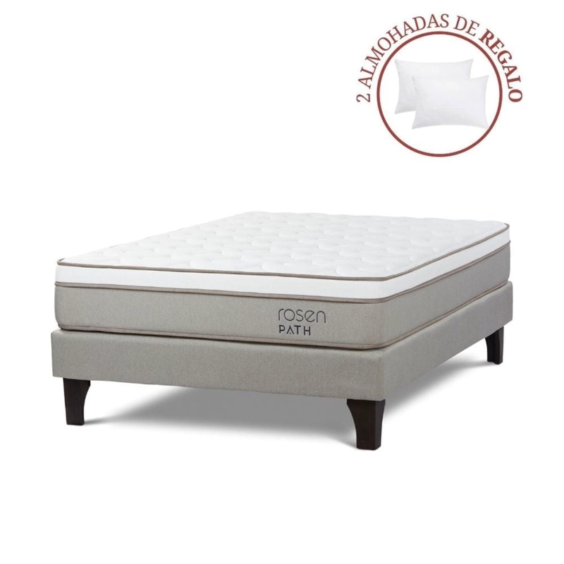 CAMA EUROPEA ROSEN PATH NIEBLA 2 PLAZAS + 2 ALMOHADAS - 1