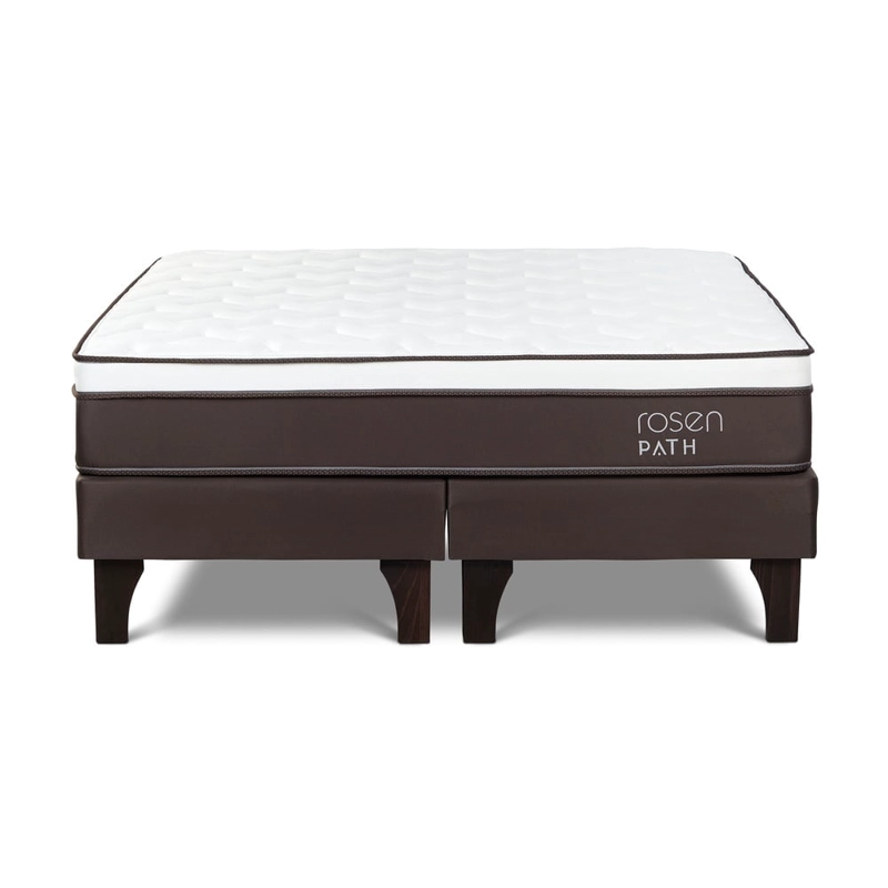 CAMA EUROPEA ROSEN PATH CAFÉ QUEEN + 2 ALMOHADAS - 2