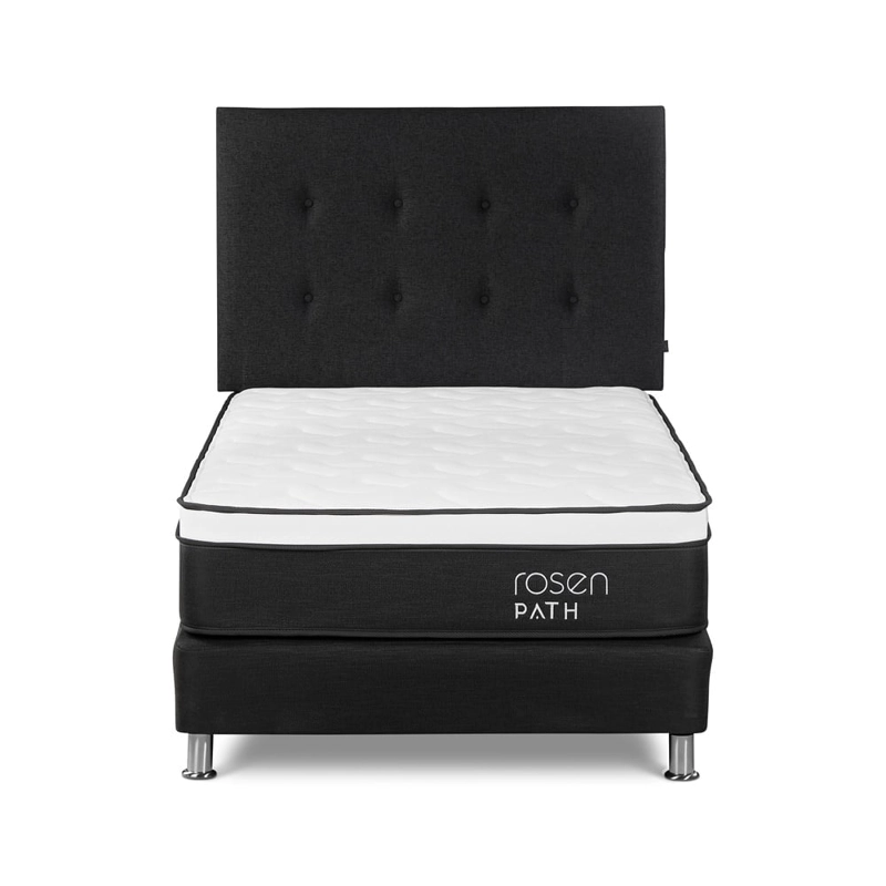 DORMITORIO ROSEN PATH GRAFITO 1.5 PLAZAS WEST GRAFITO + 1 ALMOHADA - 2