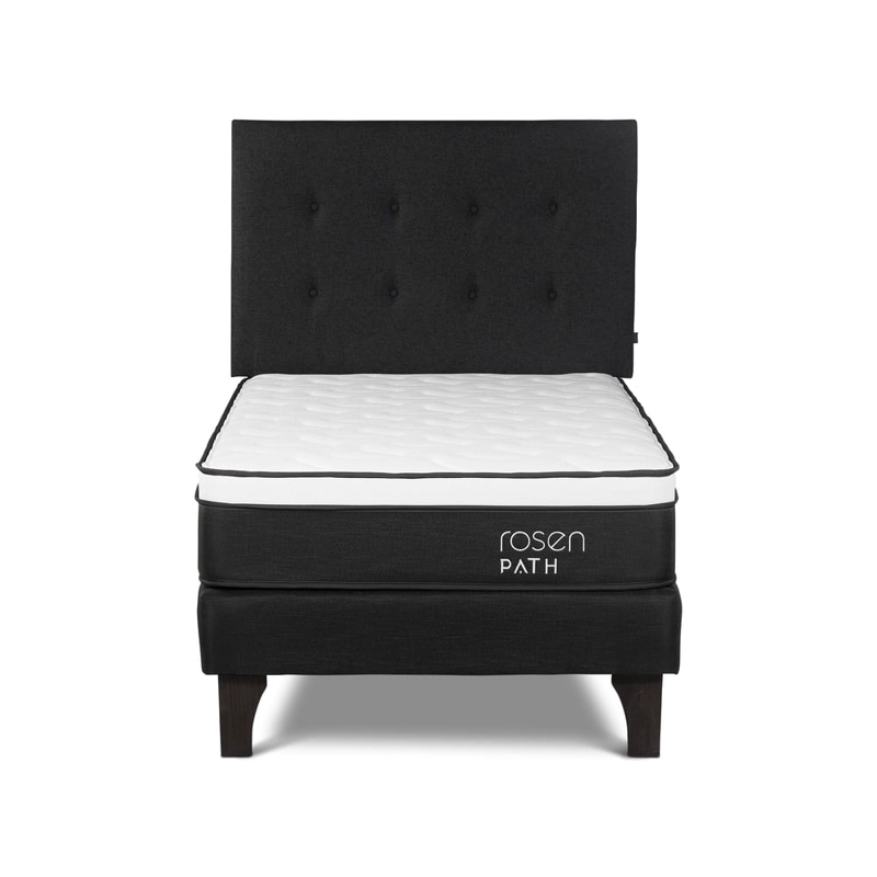 DORMITORIO EUROPEO ROSEN PATH GRAFITO 1.5 PLAZAS WEST GRAFITO + 1 ALMOHADA - 2