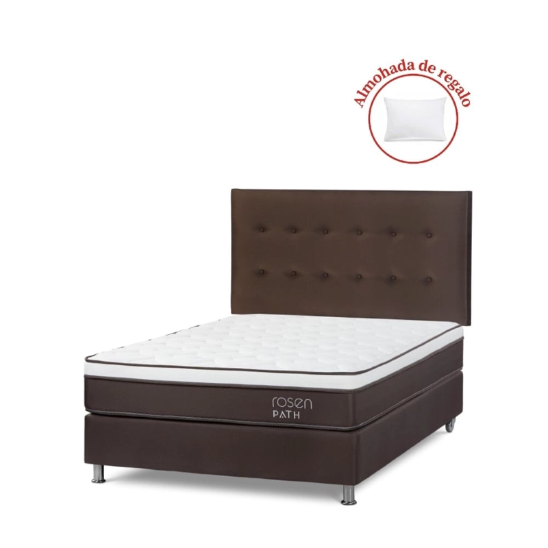 DORMITORIO ROSEN PATH CAFÉ 2 PLAZAS WEST CHOCOLATE + 2 ALMOHADAS - 1