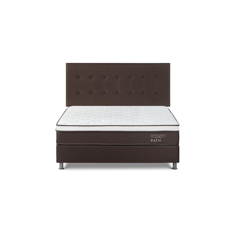DORMITORIO ROSEN PATH CAFÉ QUEEN WEST CHOCOLATE + 2 ALMOHADAS - 2
