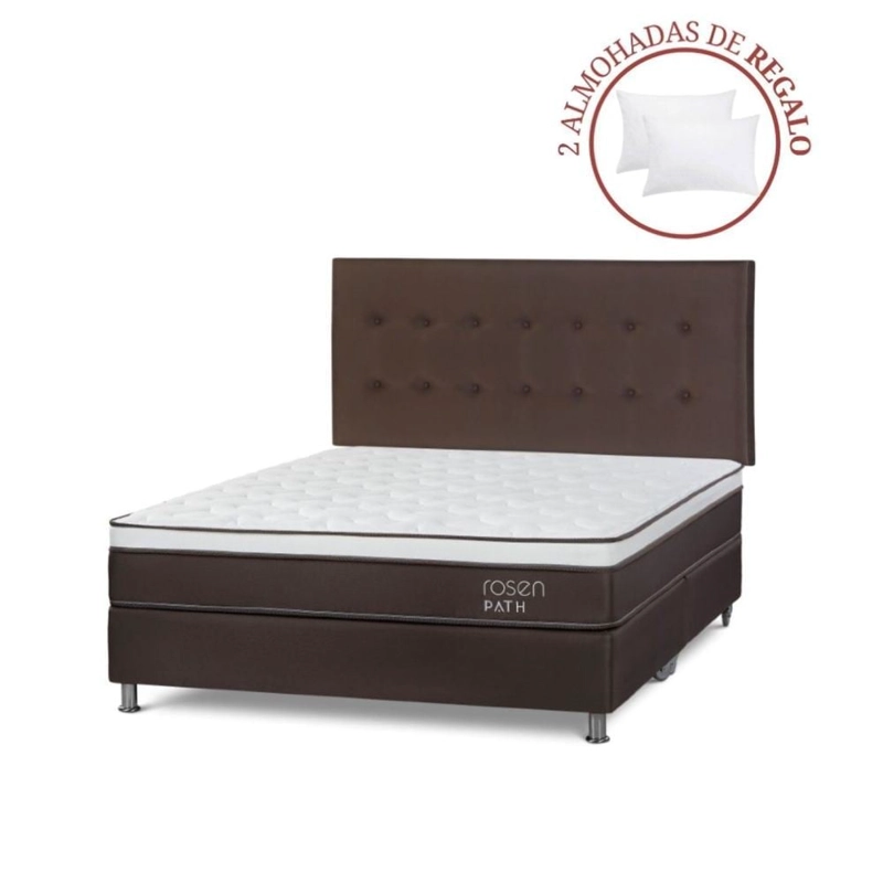 DORMITORIO ROSEN PATH CAFÉ KING WEST CHOCOLATE + 2 ALMOHADAS - 1