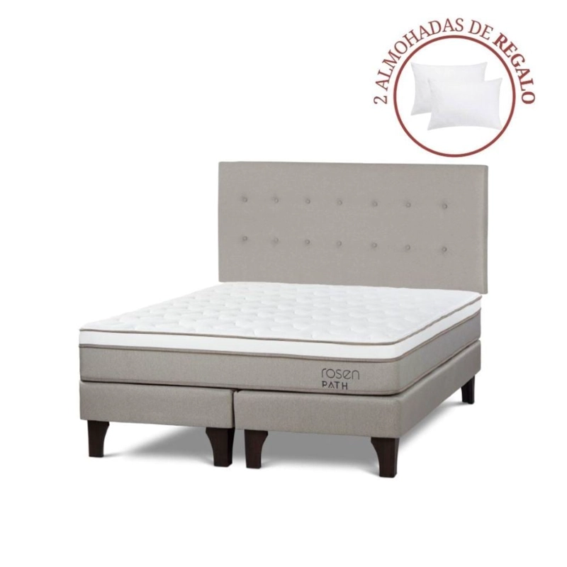 DORMITORIO EUROPEO ROSEN PATH NIEBLA QUEEN WEST NIEBLA + 2 ALMOHADAS - 1