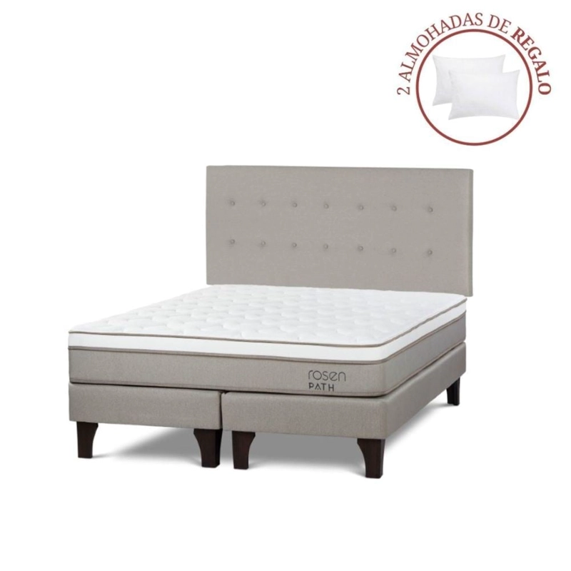 DORMITORIO EUROPEO ROSEN PATH NIEBLA KING WEST NIEBLA + 2 ALMOHADAS - 1