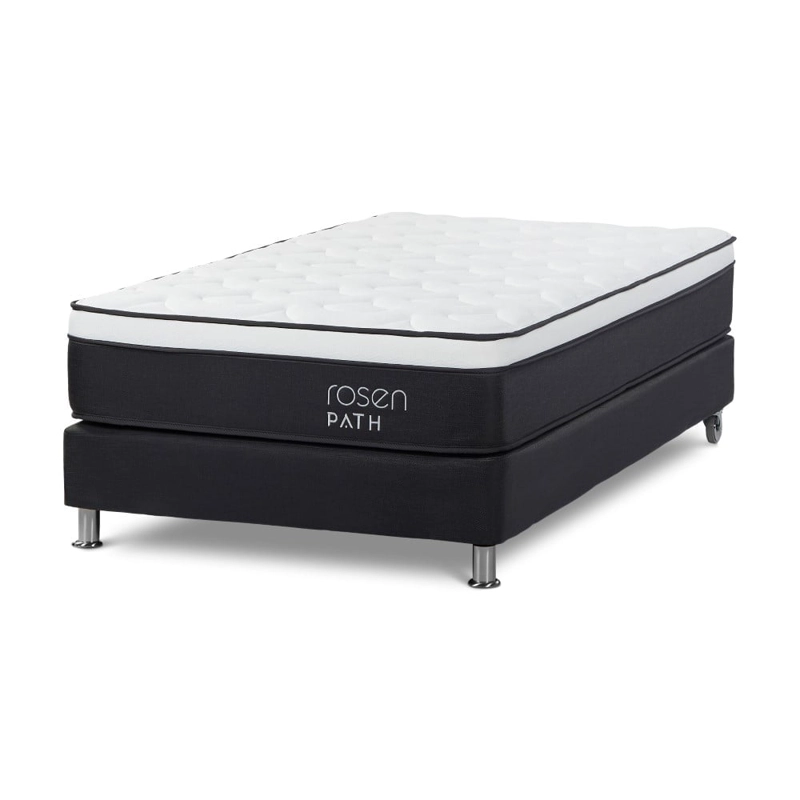 DORMITORIO ROSEN PATH GRAFITO 1.5 PLAZAS NEW BENNET GRAFITO + 1 ALMOHADA - 3