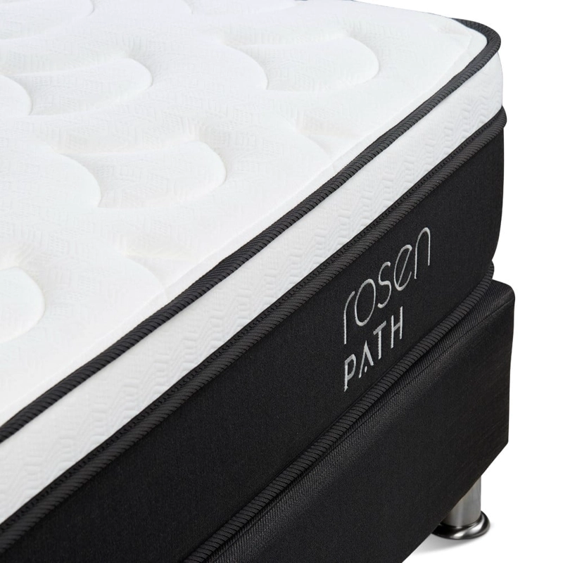 DORMITORIO ROSEN PATH GRAFITO QUEEN NEW BENNET GRAFITO + 2 ALMOHADAS - 7