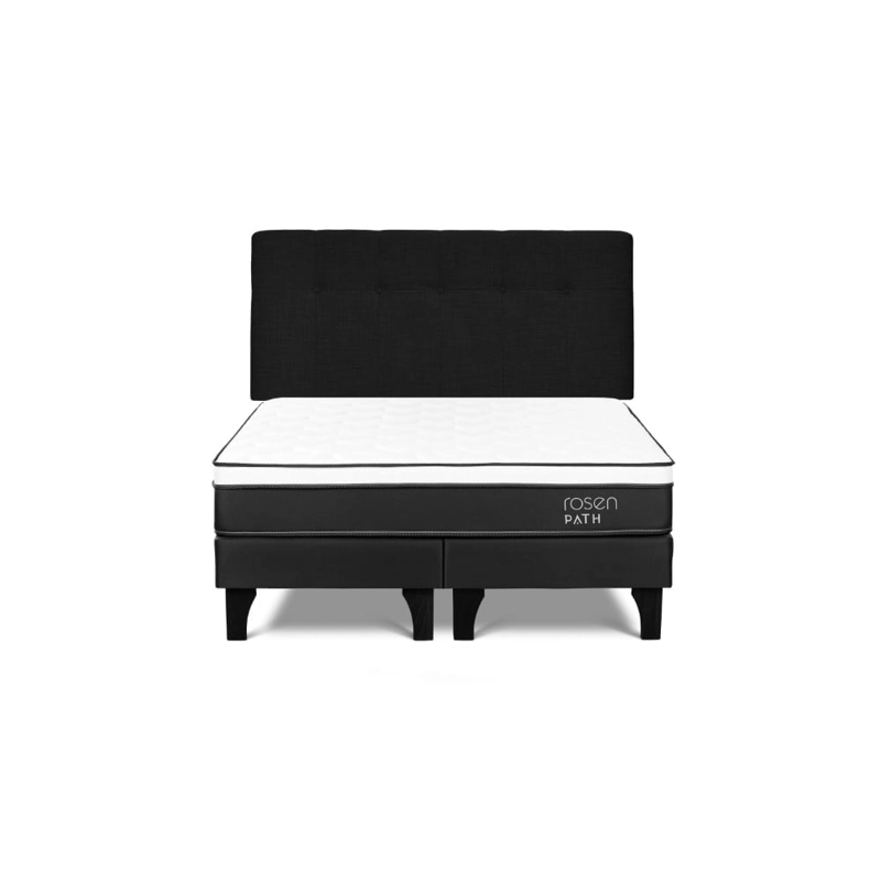 DORMITORIO EUROPEO ROSEN PATH GRAFITO QUEEN NEW BENNET GRAFITO + 2 ALMOHADAS - 2