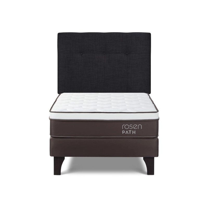 DORMITORIO EUROPEO ROSEN PATH CAFÉ 1.5 PLAZAS NEW BENNET GRAFITO + 1 ALMOHADA - 2
