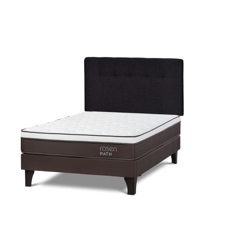 DORMITORIO EUROPEO ROSEN PATH CAFÉ 2 PLAZAS NEW BENNET GRAFITO + 2 ALMOHADAS - 1