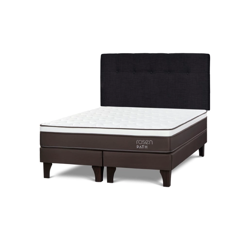 DORMITORIO EUROPEO ROSEN PATH CAFÉ KING NEW BENNET GRAFITO + 2 ALMOHADAS - 1