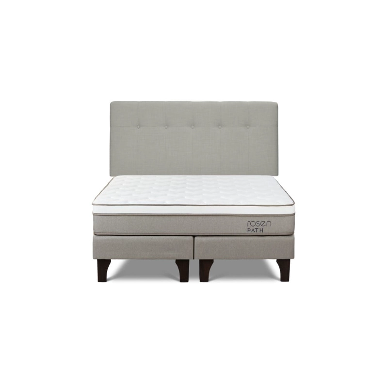 DORMITORIO EUROPEO ROSEN PATH NIEBLA QUEEN NEW BENNET NATURAL + 2 ALMOHADAS - 2