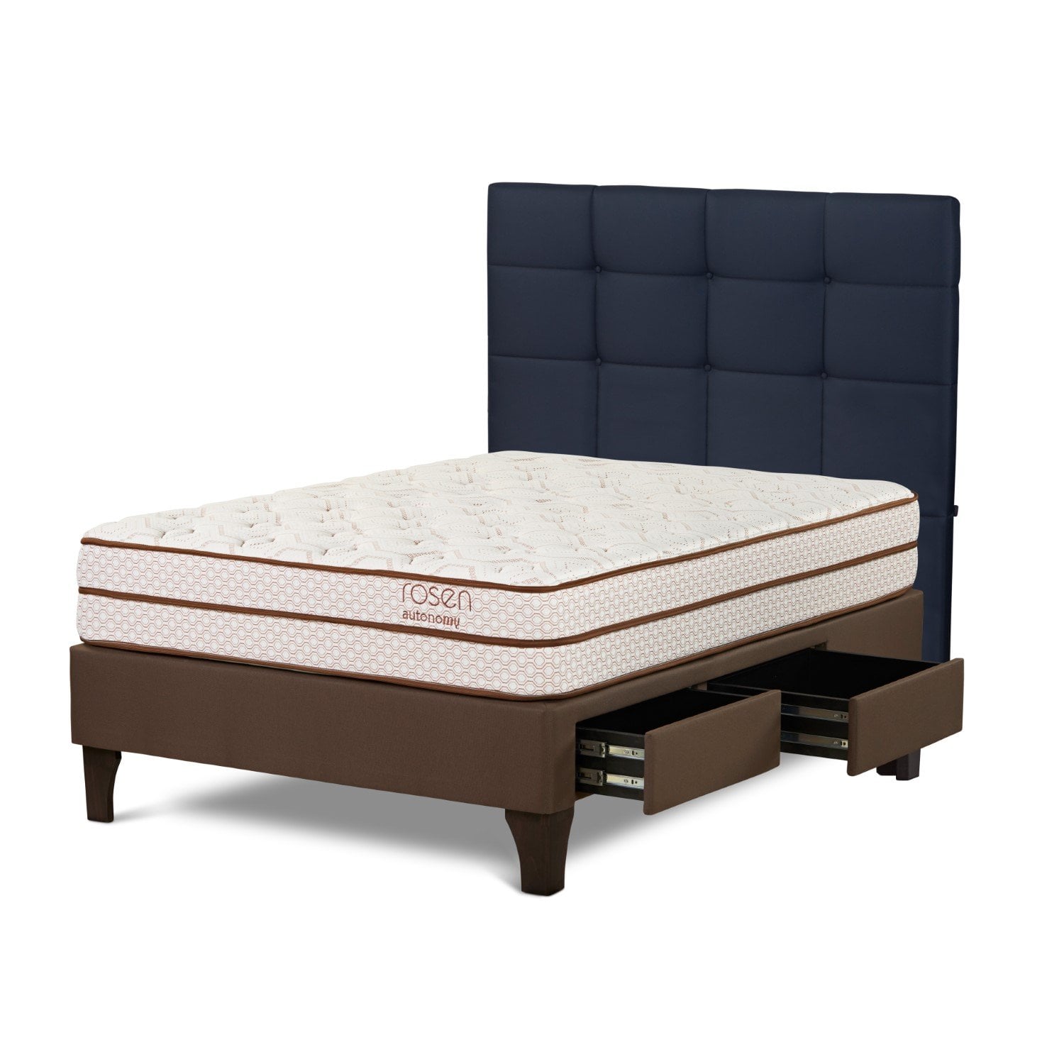 DORMITORIO CON CAJONES ROSEN AUTONOMY LAND 2 PLAZAS ISSEY AZUL - 2