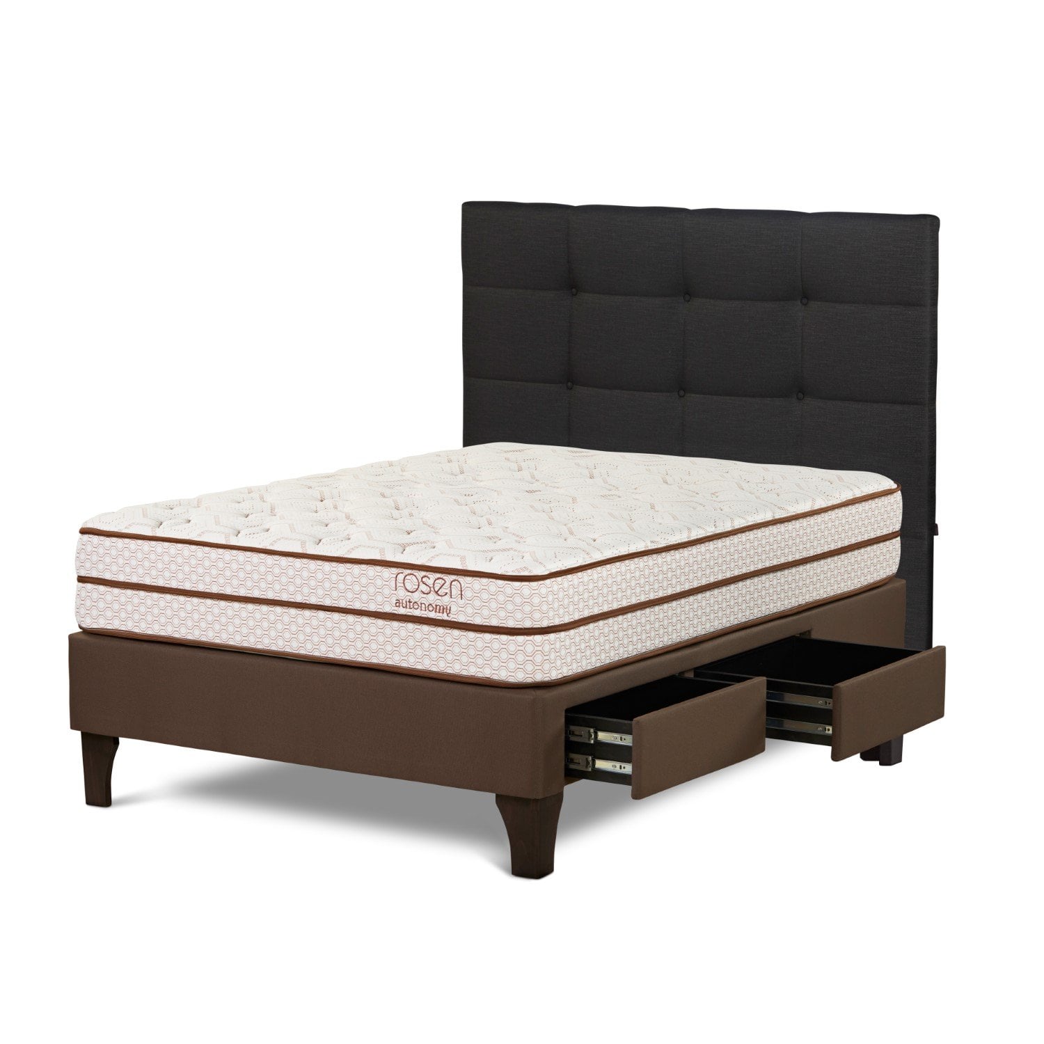 DORMITORIO CON CAJONES ROSEN AUTONOMY LAND 2 PLAZAS ISSEY GRAFITO - 2