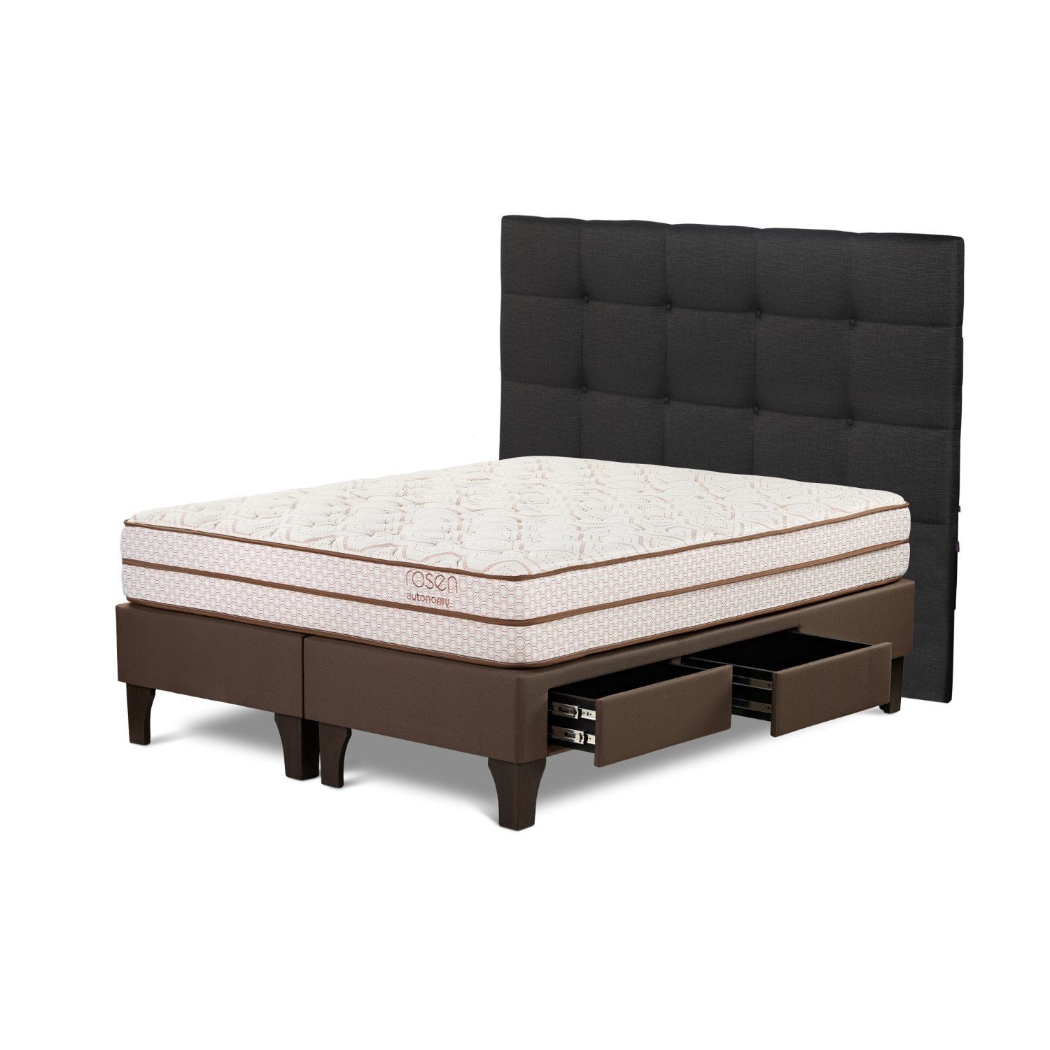 DORMITORIO CON CAJONES ROSEN AUTONOMY LAND QUEEN ISSEY GRAFITO - 2