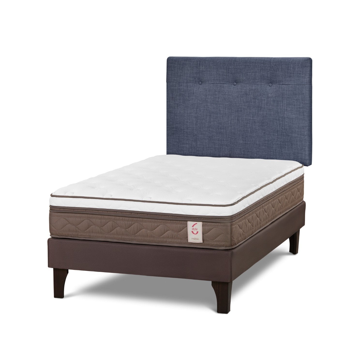DORMITORIO EUROPEO ROSEN NEW STYLE 6 1.5 PLAZAS NEW BENNET DENIM - 1