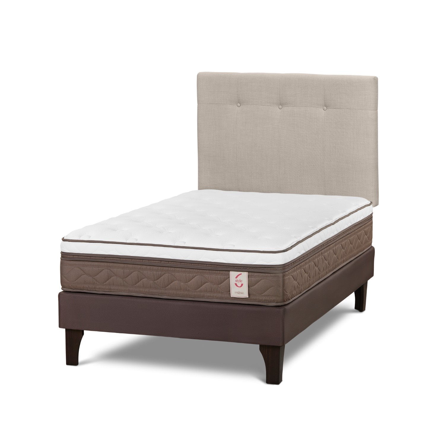 DORMITORIO EUROPEO ROSEN NEW STYLE 6 1.5 PLAZAS NEW BENNET NATURAL - 1