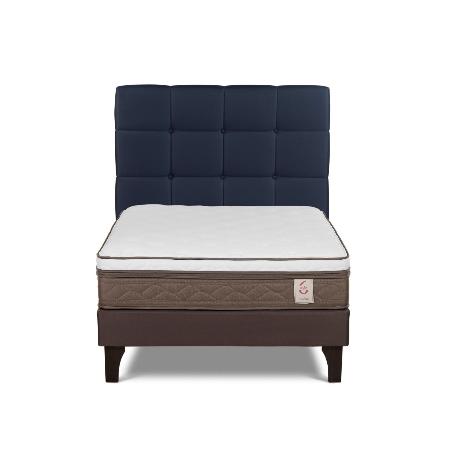 DORMITORIO EUROPEO ROSEN NEW STYLE 6 1.5 PLAZAS ISSEY AZUL - 2