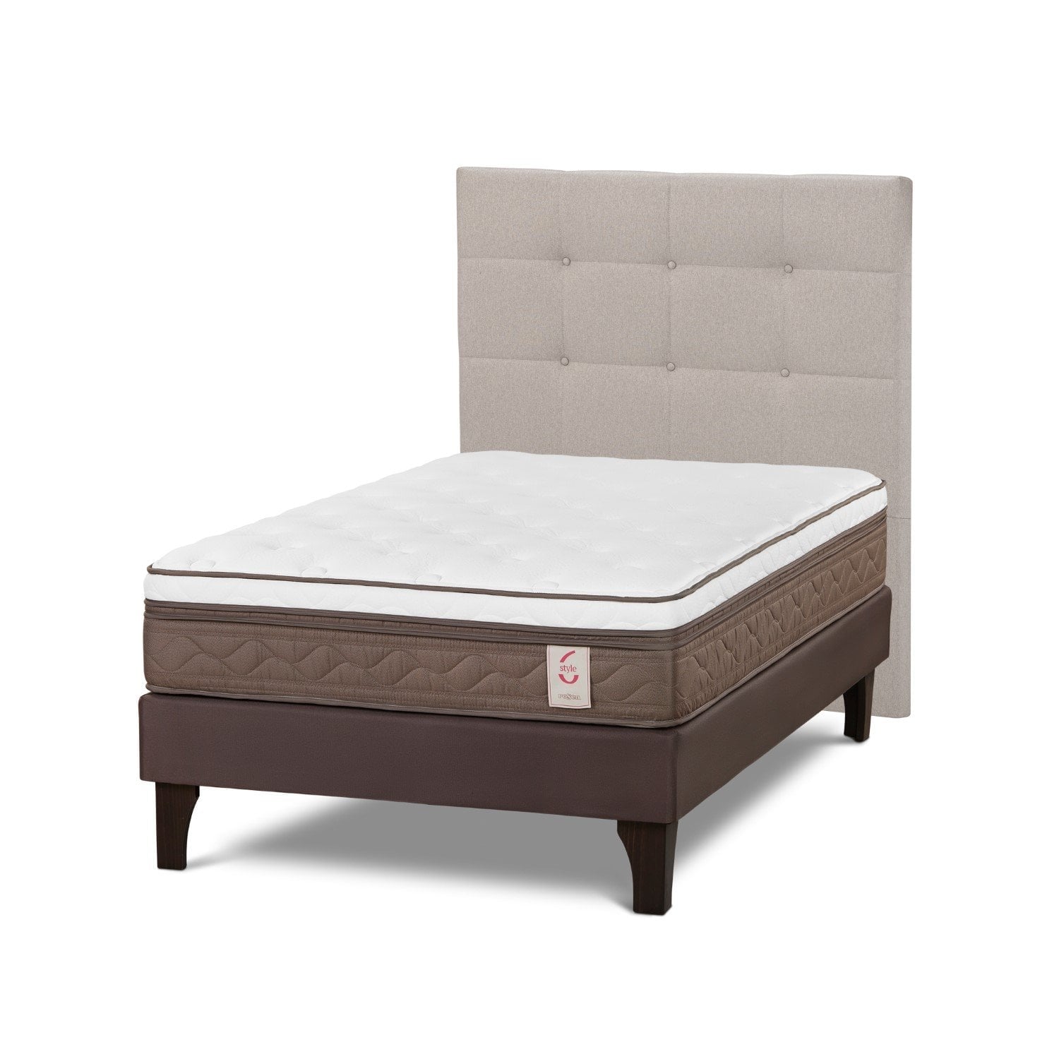 DORMITORIO EUROPEO ROSEN NEW STYLE 6 1.5 PLAZAS ISSEY NIEBLA - 1