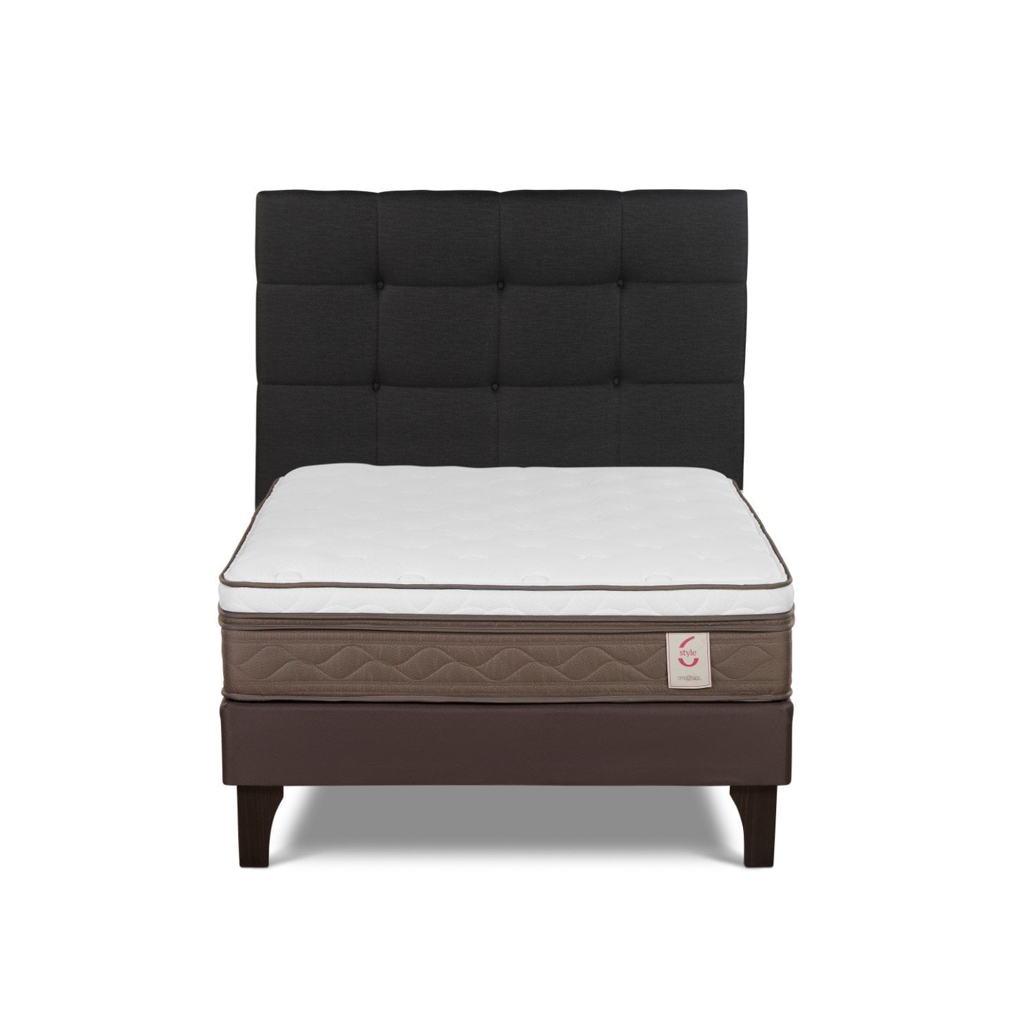DORMITORIO EUROPEO ROSEN NEW STYLE 6 1.5 PLAZAS ISSEY GRAFITO - 2