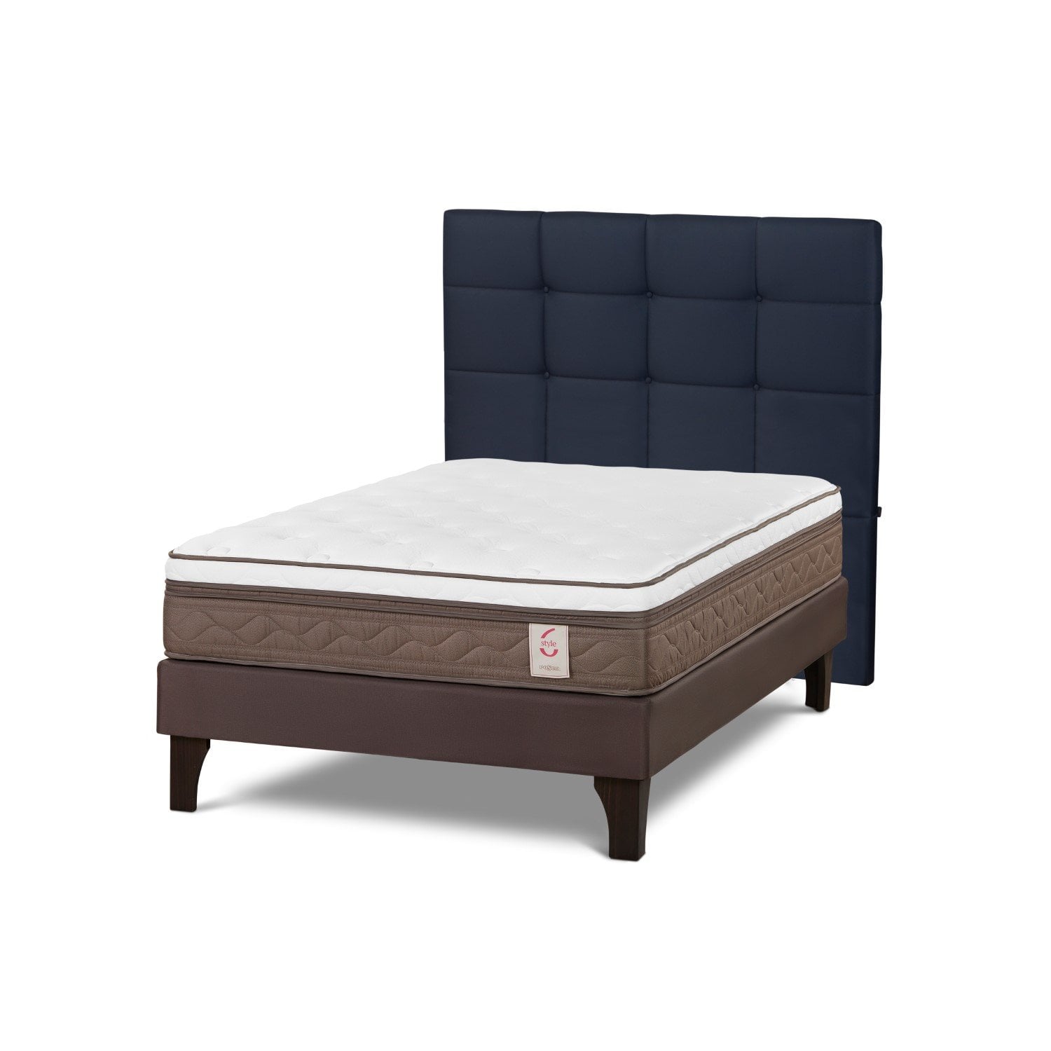 DORMITORIO EUROPEO ROSEN NEW STYLE 6 2 PLAZAS ISSEY AZUL - 1