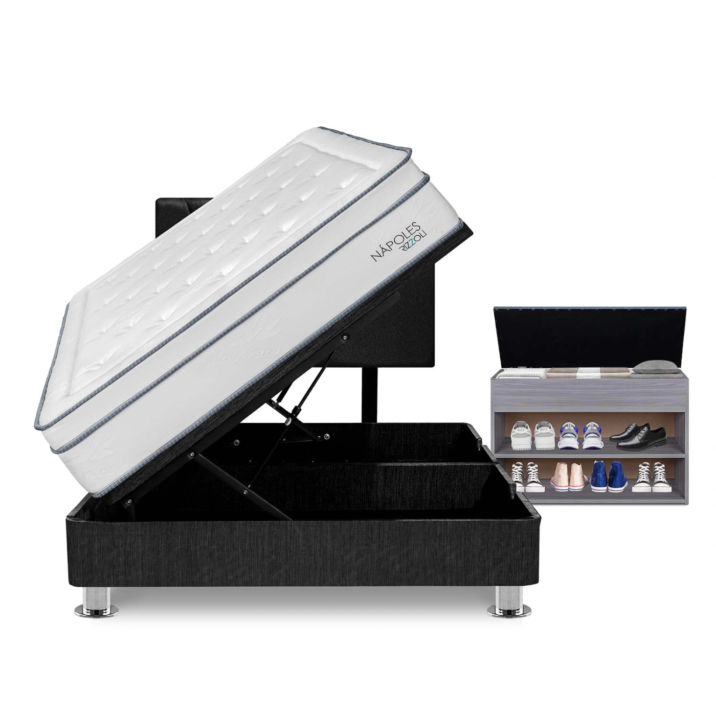DORMITORIO BOXET RIZZOLI NAPOLES 1.5 PLAZAS + ZAPATERA - 1