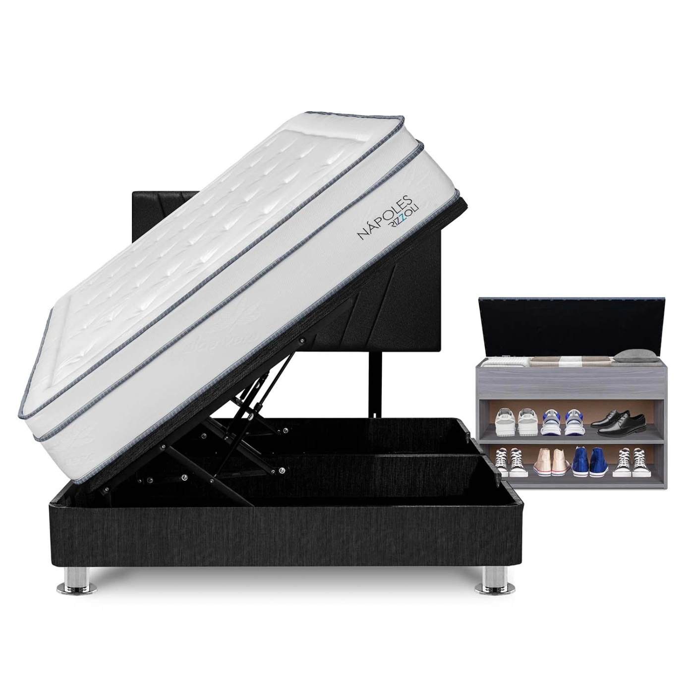 DORMITORIO BOXET RIZZOLI NAPOLES QUEEN + ZAPATERA - 1