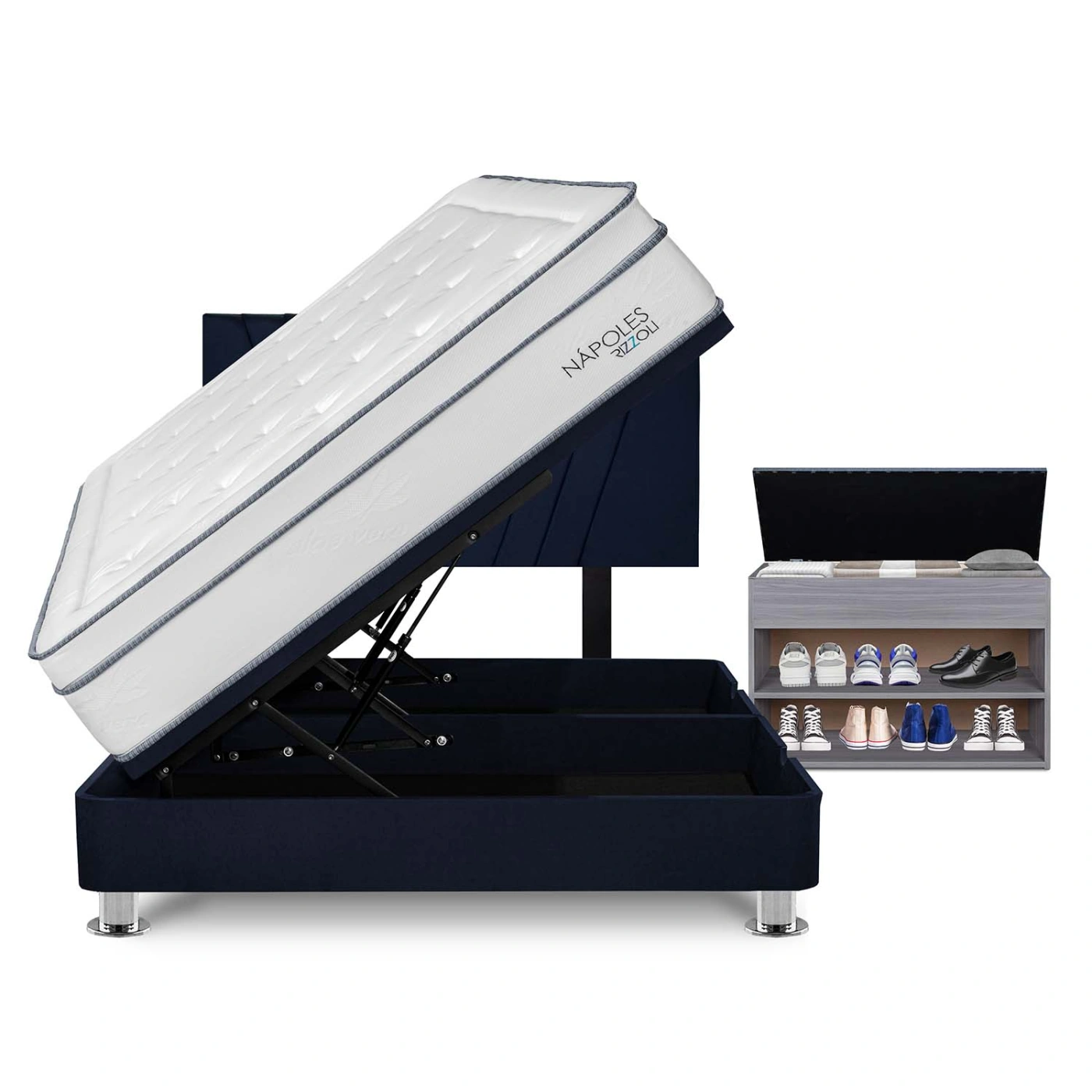 DORMITORIO BOXET RIZZOLI NAPOLES QUEEN + ZAPATERA - 1
