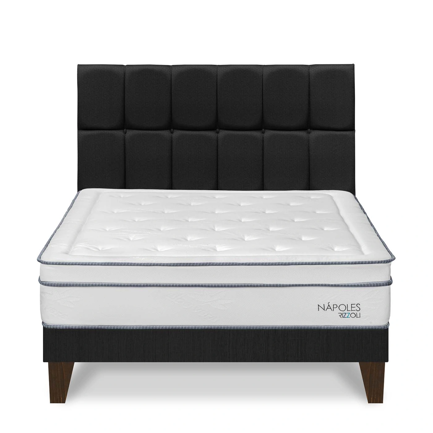 DORMITORIO EUROPEO RIZZOLI NAPOLES KING CUADROS GRIS - 1