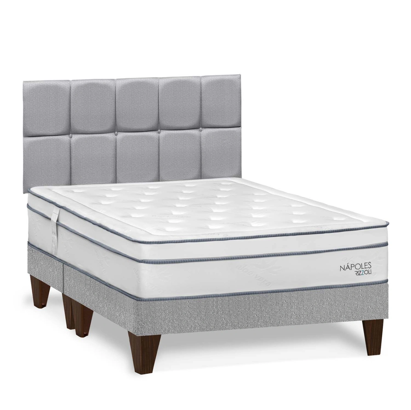 DORMITORIO EUROPEO RIZZOLI NAPOLES QUEEN CUADROS PLATA - 2