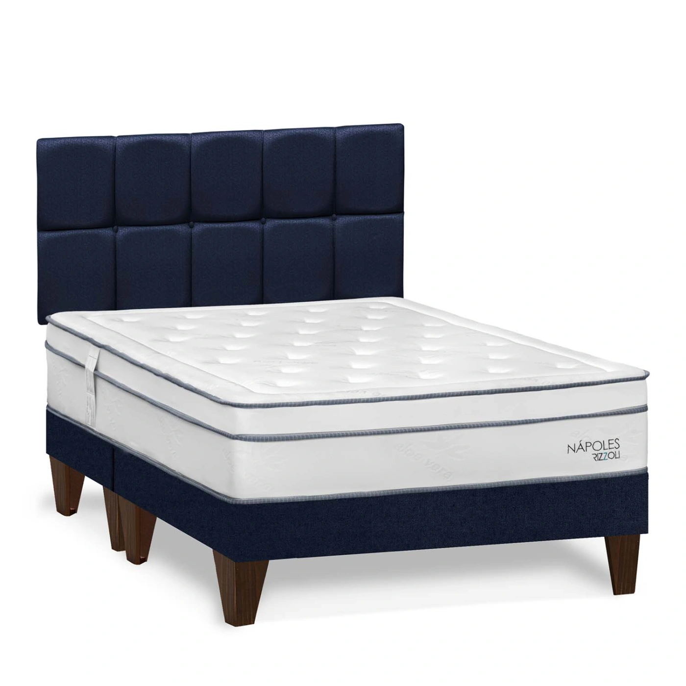 DORMITORIO EUROPEO RIZZOLI NAPOLES QUEEN CUADROS AZUL - 2