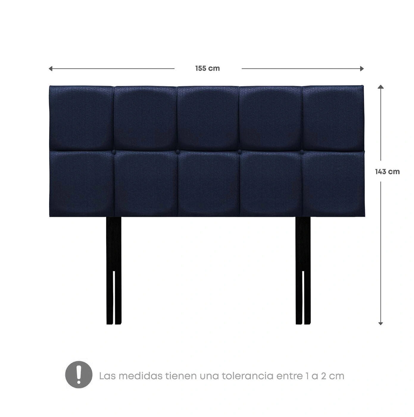 DORMITORIO EUROPEO RIZZOLI NAPOLES QUEEN CUADROS AZUL - 8