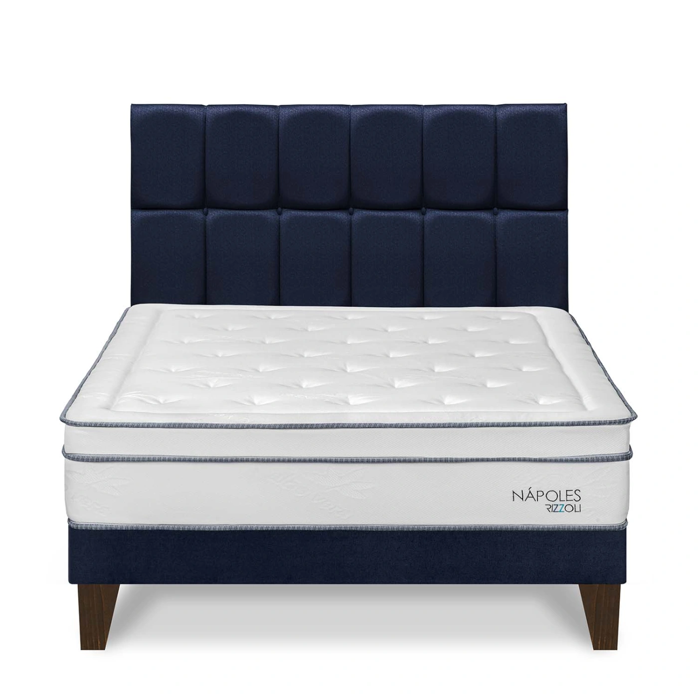 DORMITORIO EUROPEO RIZZOLI NAPOLES KING CUADROS AZUL - 1