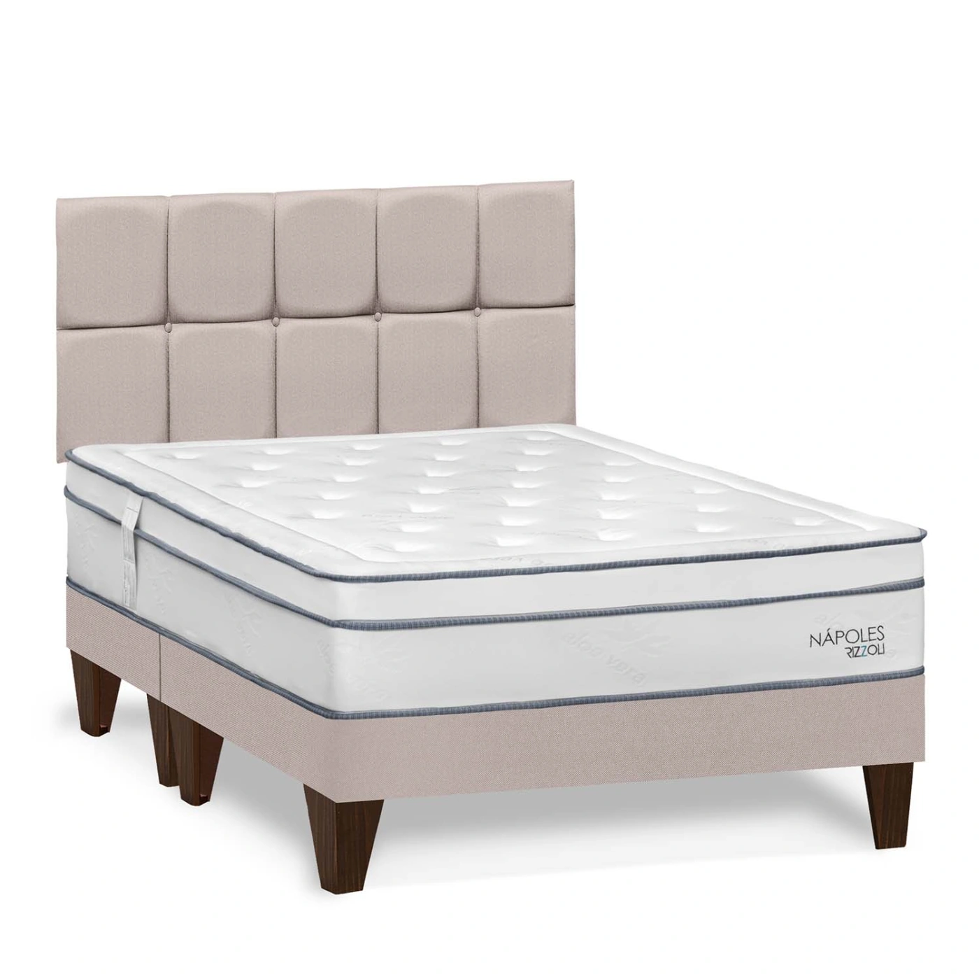 DORMITORIO EUROPEO RIZZOLI NAPOLES QUEEN CUADROS BEIGE - 2