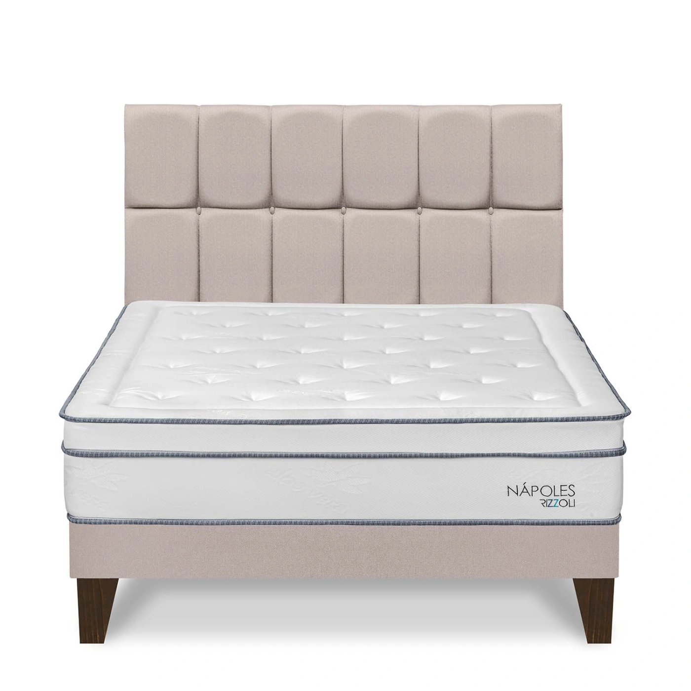 DORMITORIO EUROPEO RIZZOLI NAPOLES KING CUADROS BEIGE - 1