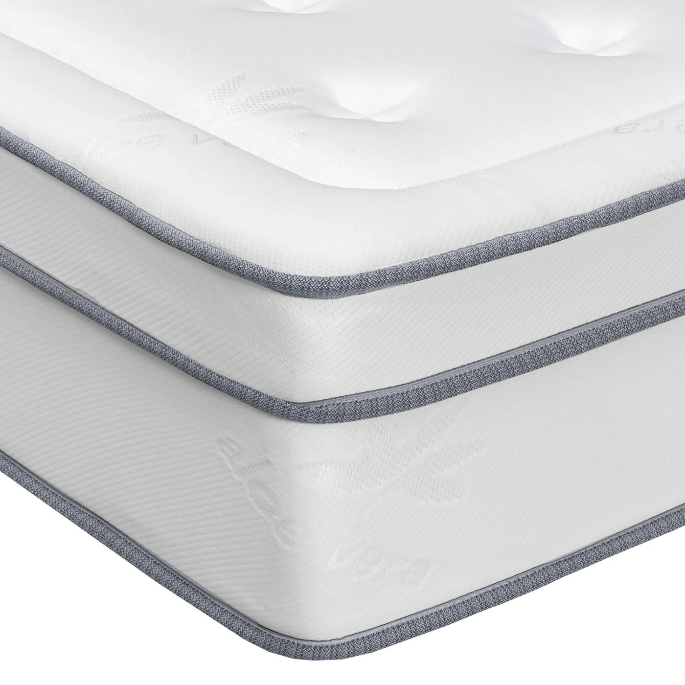 DORMITORIO BOXET RIZZOLI NAPOLES 1.5 PLAZAS CUADROS GRIS - 5