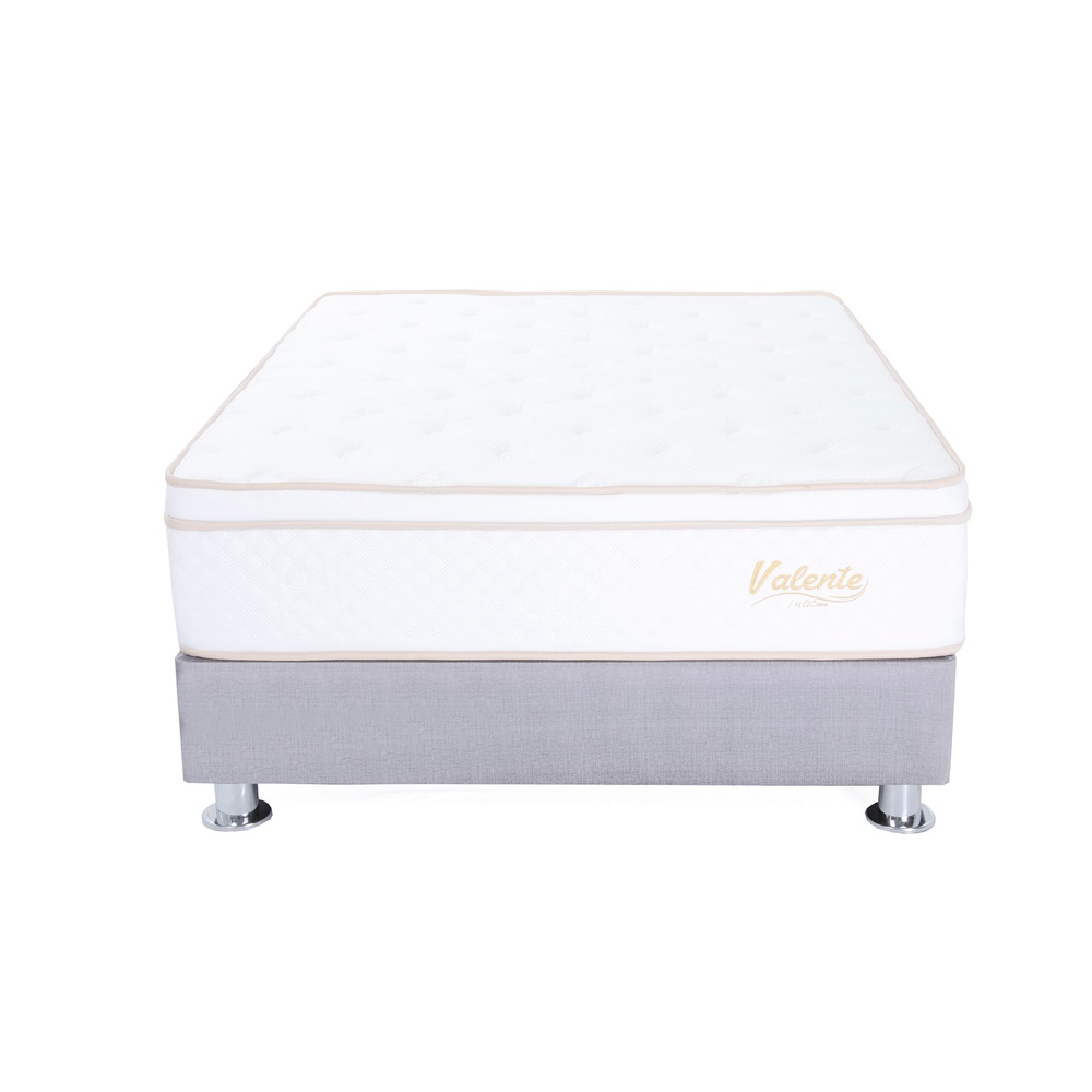 CAMA AMERICANA EL CISNE VALENTE HYPERSOFT 1.5 PLAZAS GRIS - 3