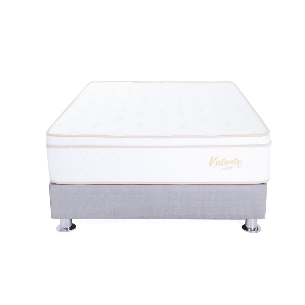 CAMA AMERICANA EL CISNE VALENTE HYPERSOFT 2 PLAZAS GRIS - 3