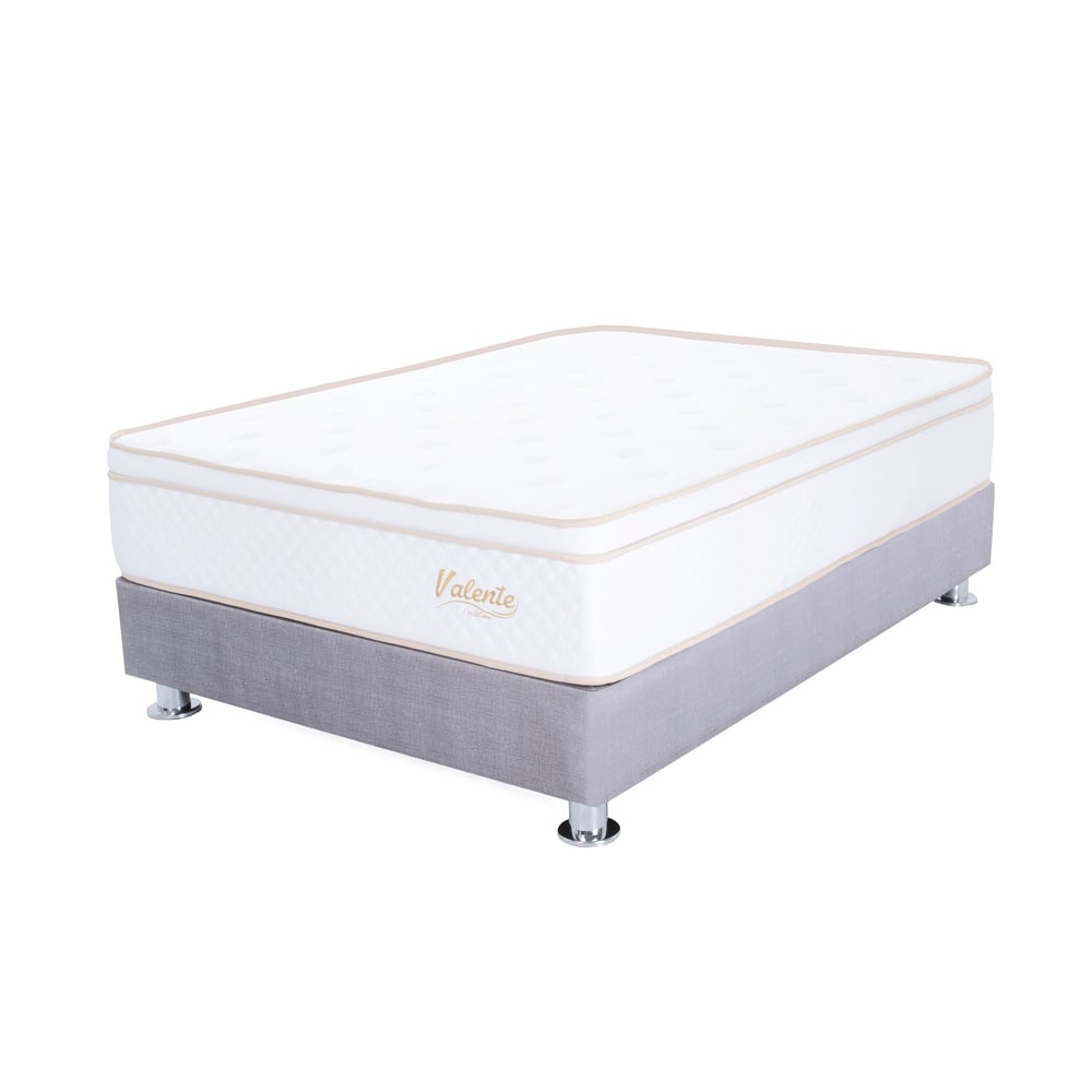 CAMA AMERICANA EL CISNE VALENTE HYPERSOFT QUEEN GRIS - 1